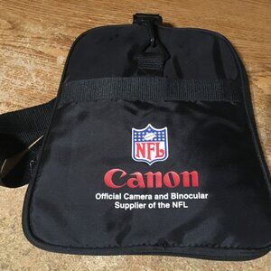 VINTAGE CANON CAMERA NFL ADVERTISING COLLAPSIBLE DUFFEL BAG 18 X 12